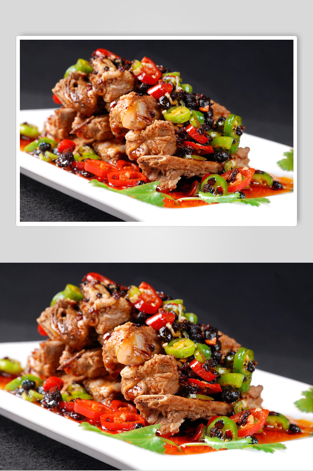 豆椒排骨美食图片素材