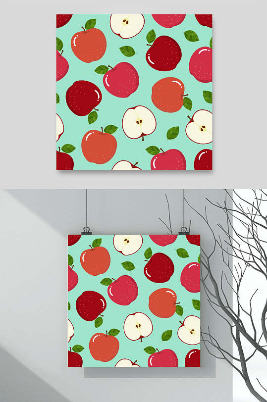 苹果水果图案素材