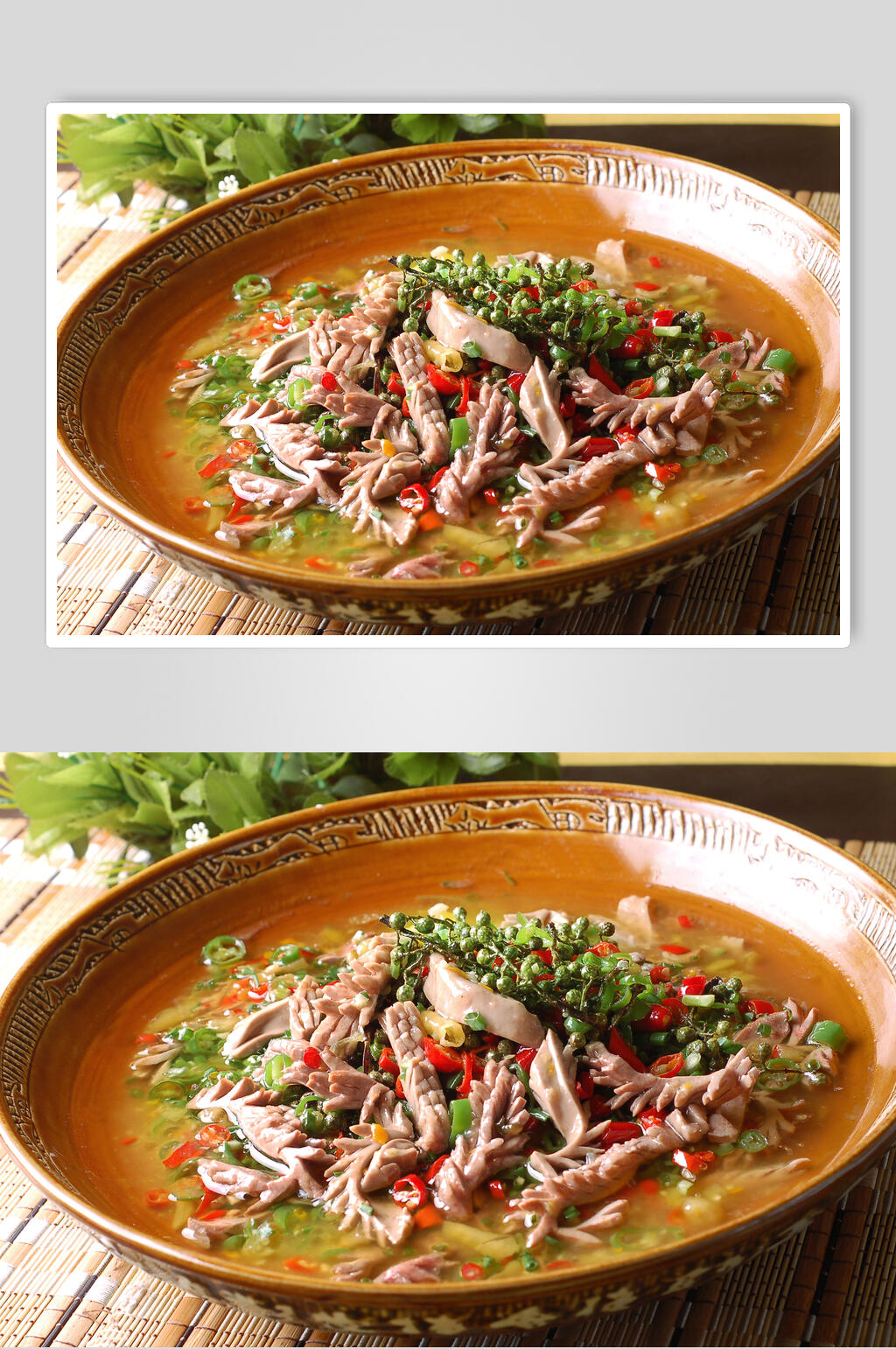 葱香腰花美食图片素材