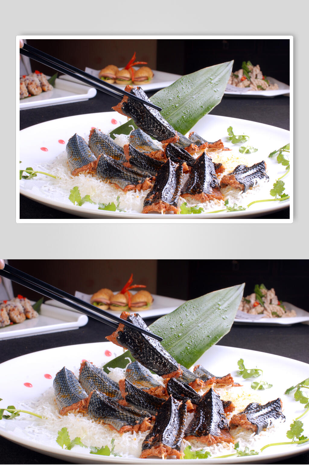 秘制油卤蛇美食图片素材