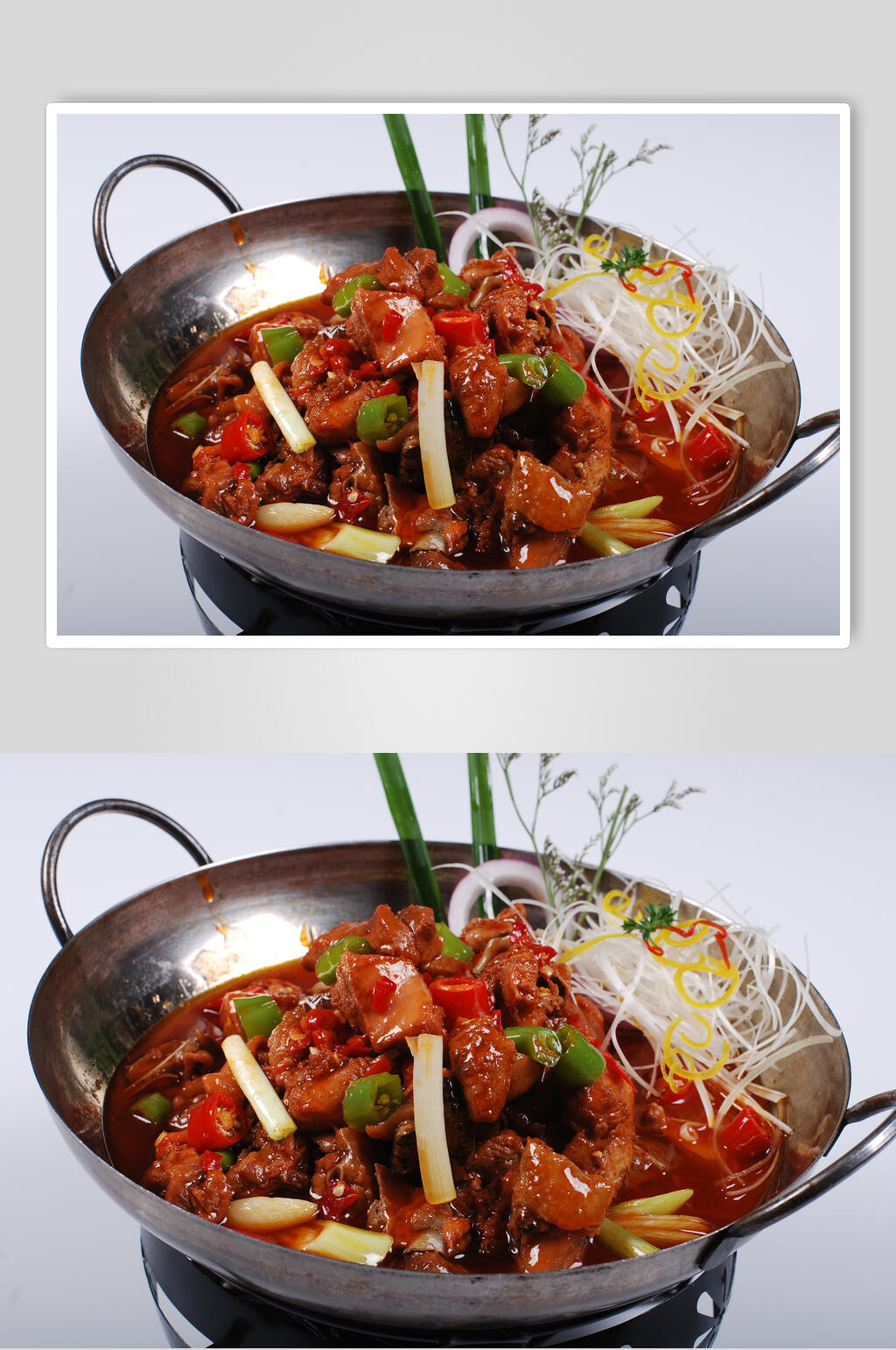 干锅田园土鸡美食高清图片素材
