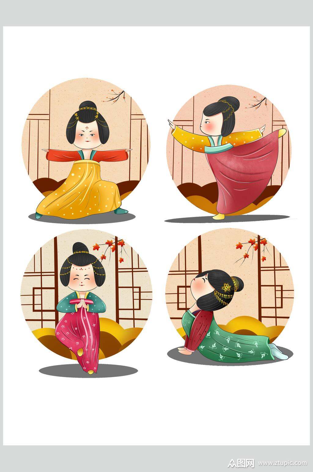 古代人物素材模板下载-编号3226591-众图网