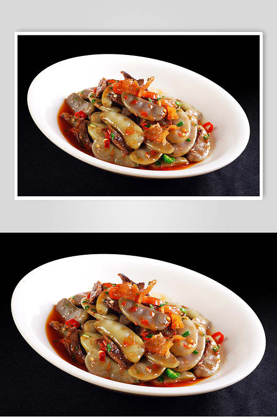 牛筋烩扁豆食品图片