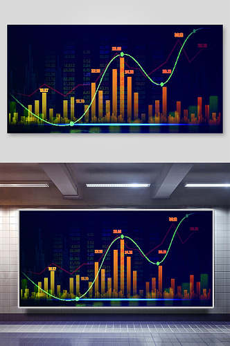 科技大数据AI矢量背景素材