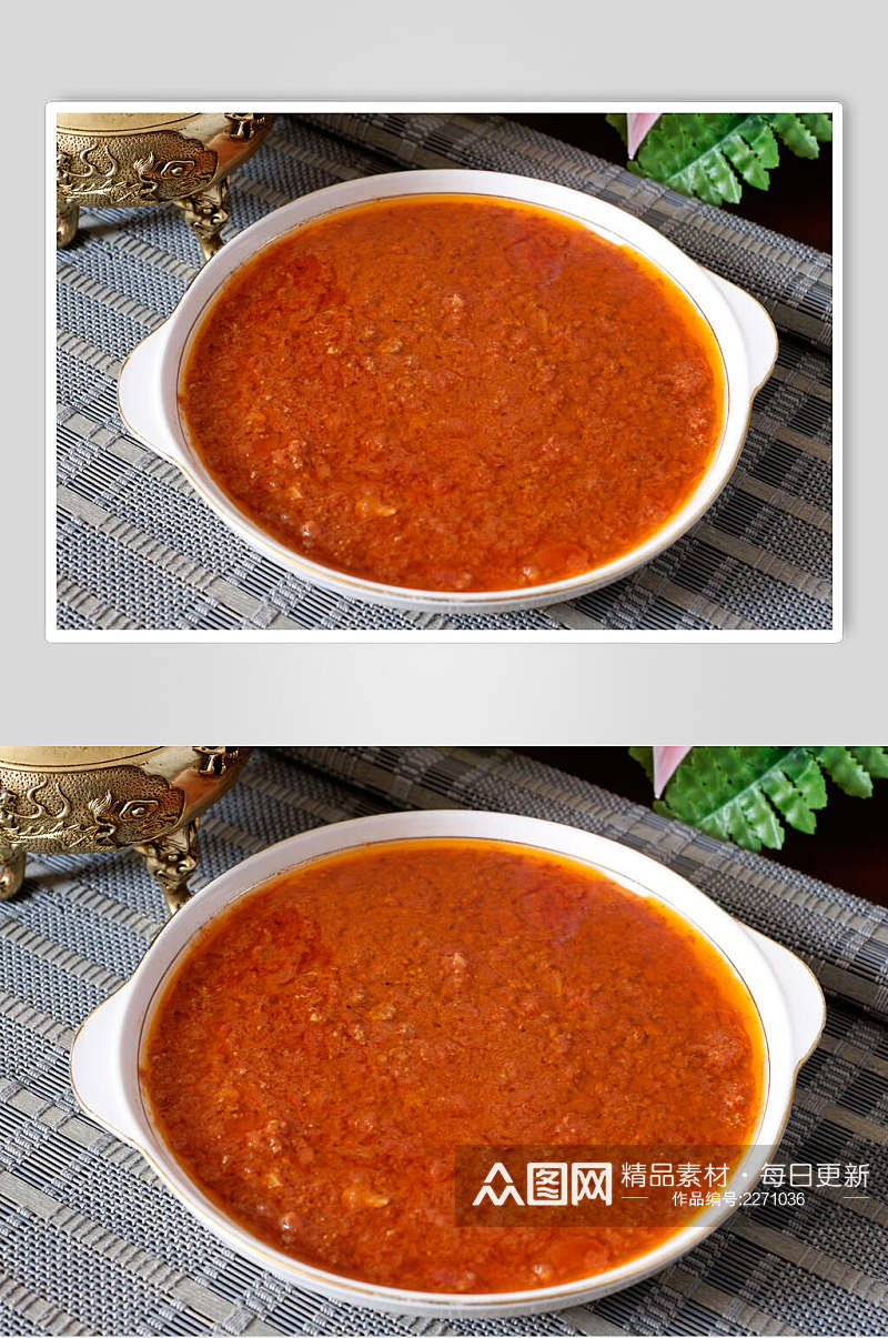 特色热菜西红柿牛肉酱食品图片素材