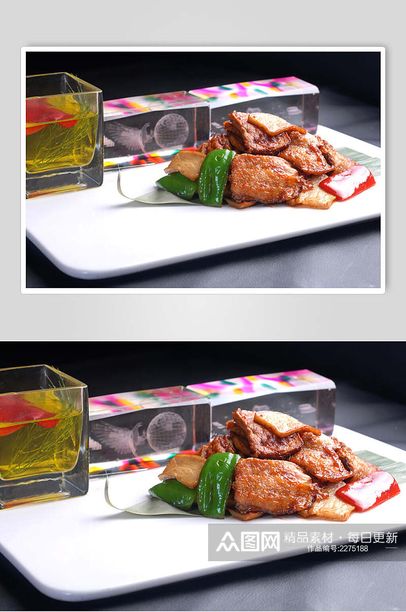 水立方法国鹅肝美食图片素材