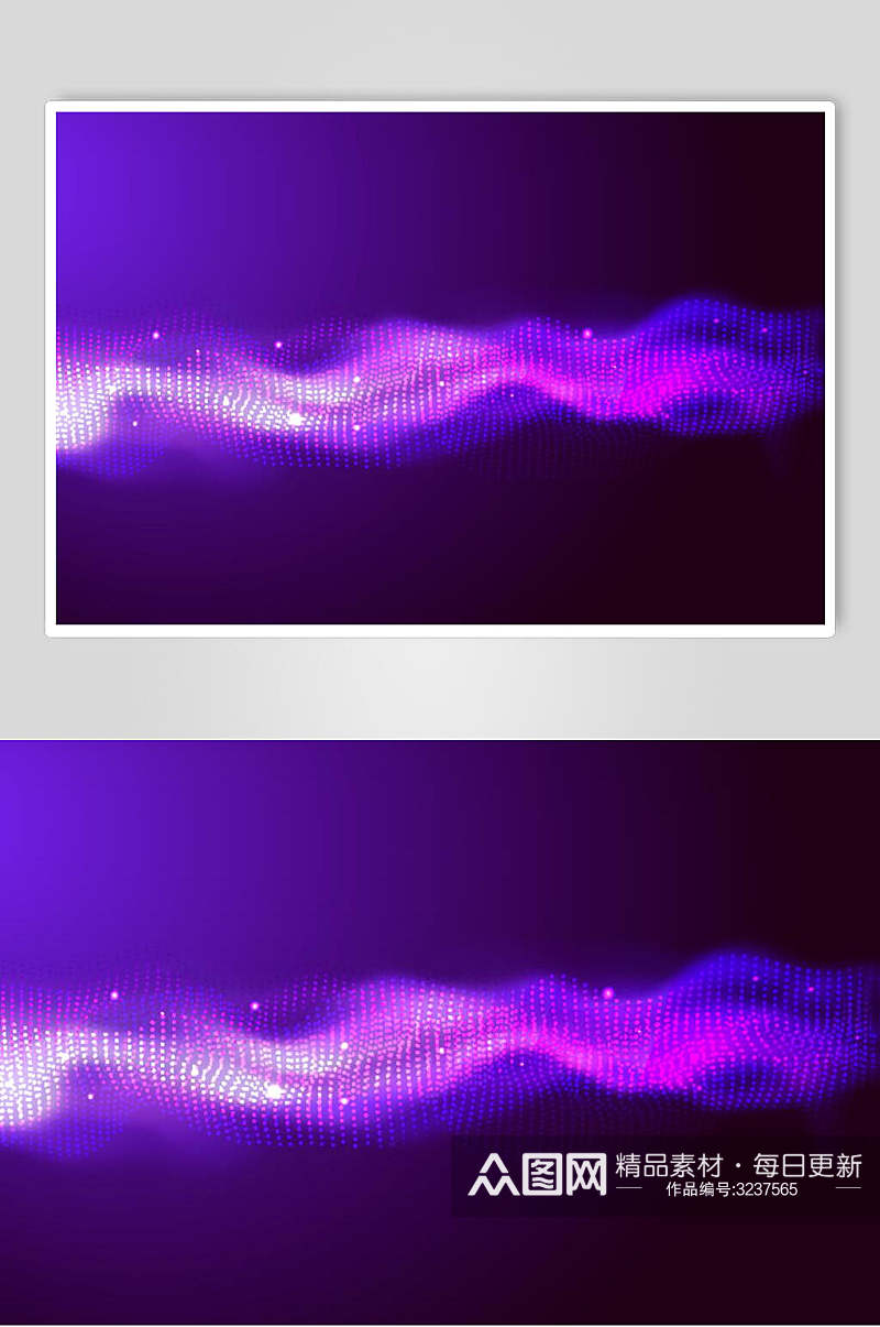 紫色渐变科技粒子光效背景素材素材