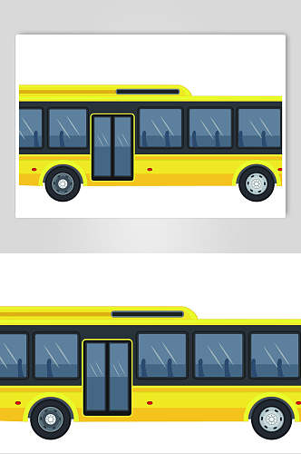 公交车交通工具矢量素材