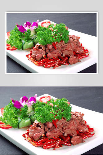 小炒牦牛肉食品图片