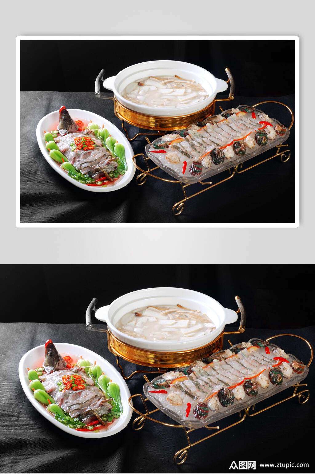 一鱼两吃食品图片素材