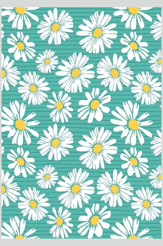 唯美雏菊花纹底图素材