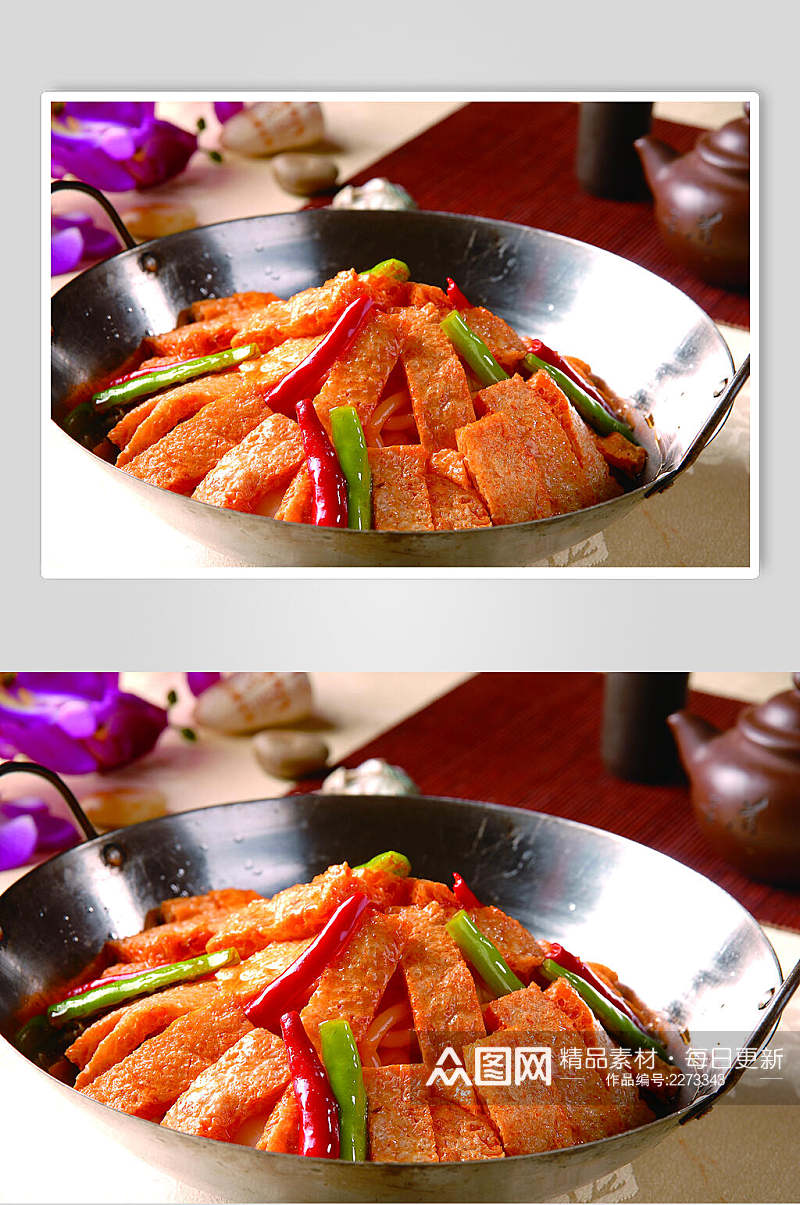 干锅脆皮豆腐餐饮食品图片素材