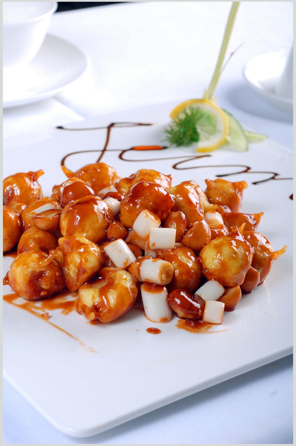 宫保鹅肝美食图片素材