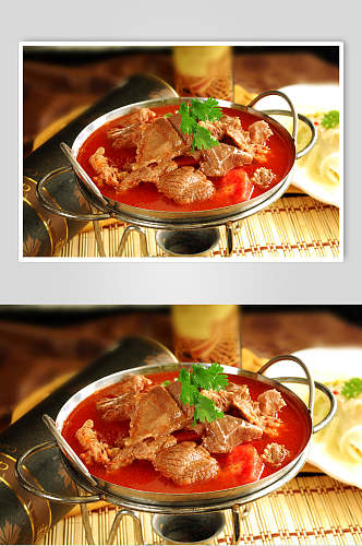 番茄牛腩美食高清图片