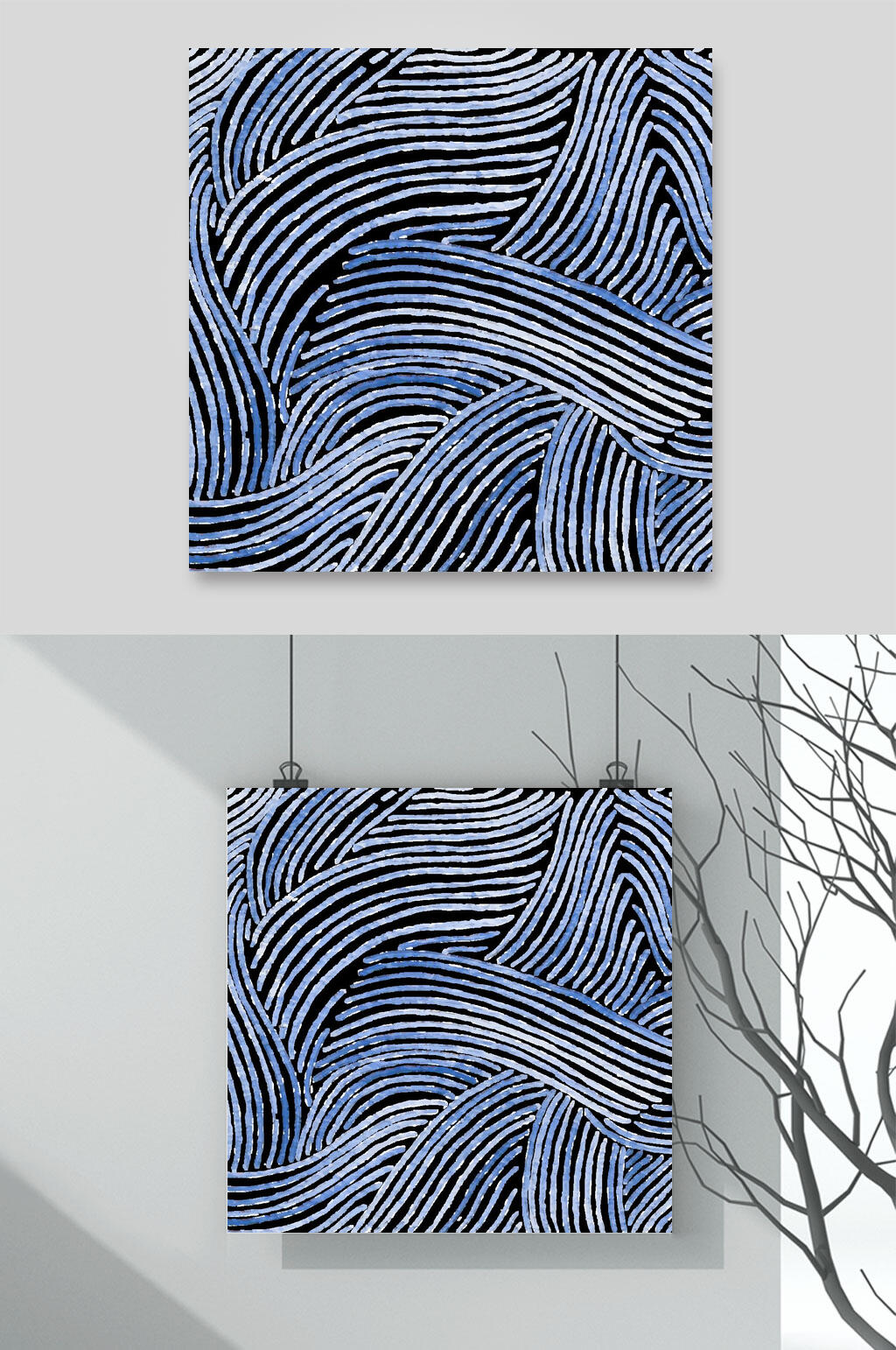 线条花纹图案设计素材素材