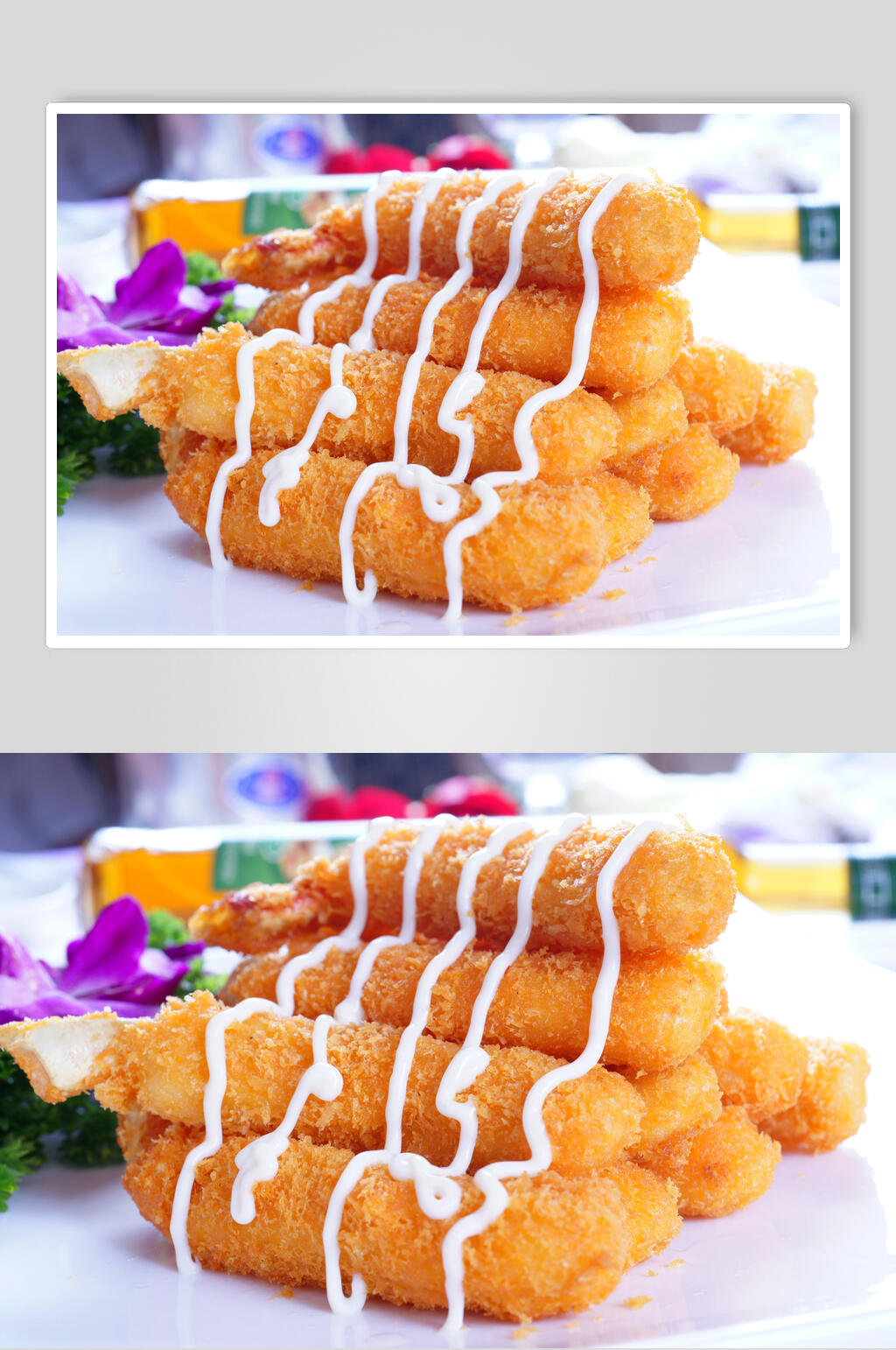 沙拉蟹棒美食图片素材