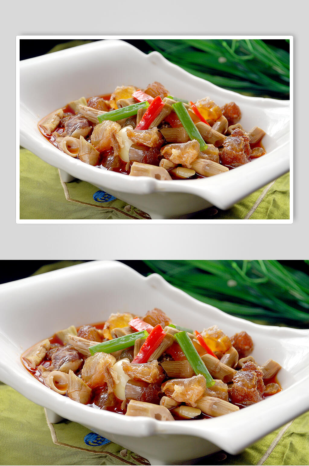黄笋焖牛筋食品图片素材