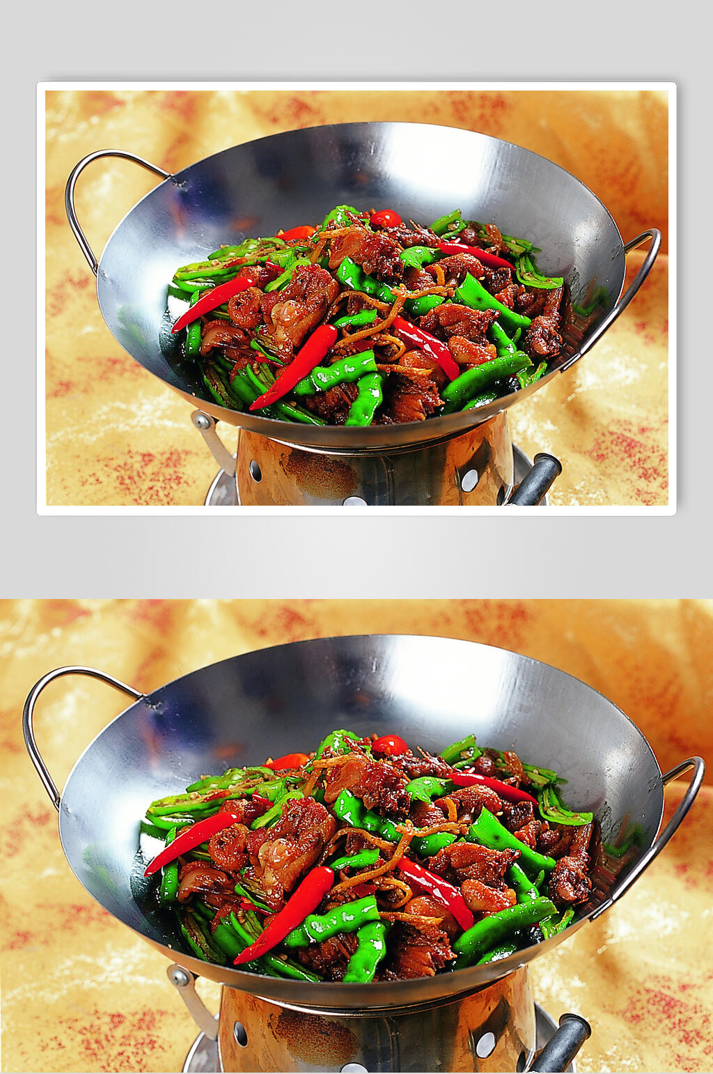 美味干锅仔姜鸭美食高清图片素材