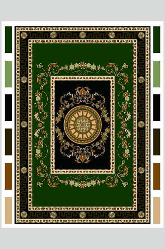 绿色地毯图案素材