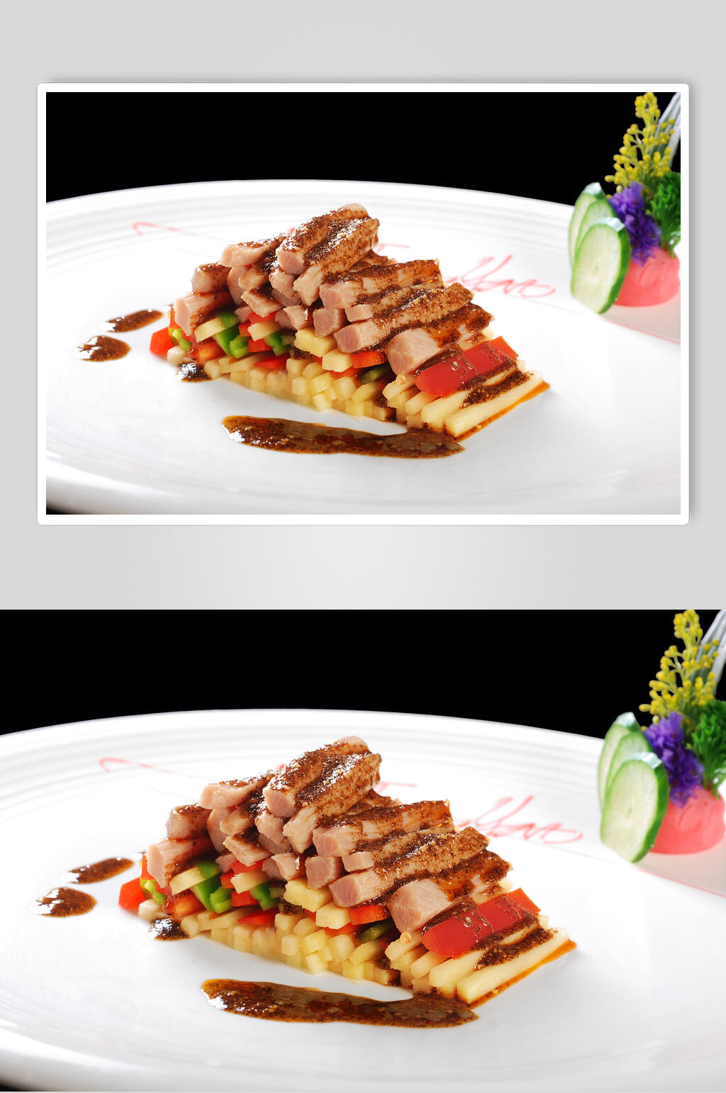 黑椒驼鸟肾美食图片素材