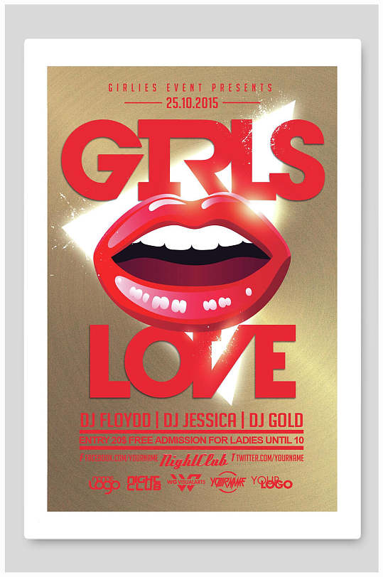 嘴巴高级感创意简约风大气欧美海报