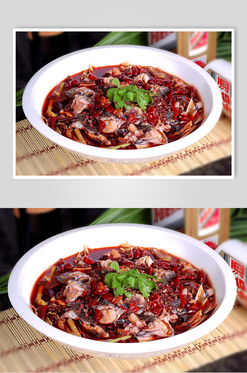 特色椒王牛蛙美食图片素材