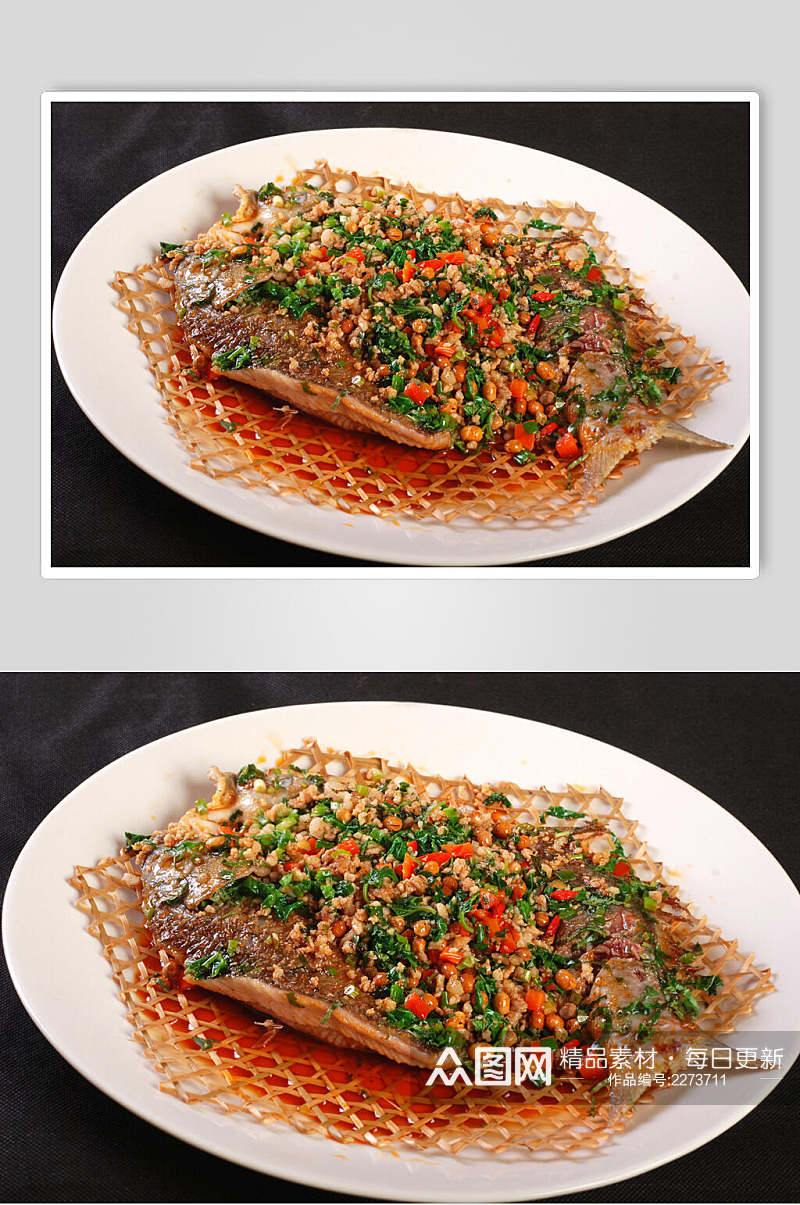 芙蓉烤鱼食物图片素材