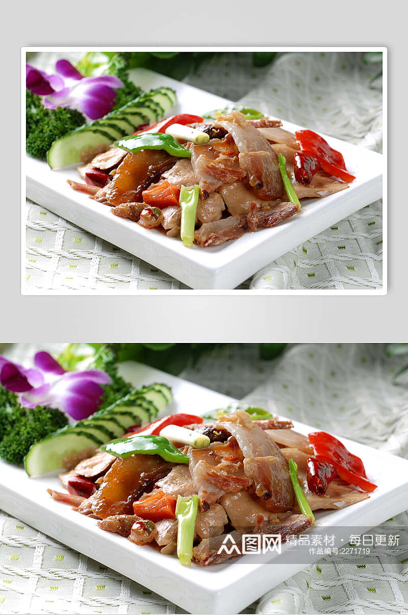 笋干香腊肉食品图片素材
