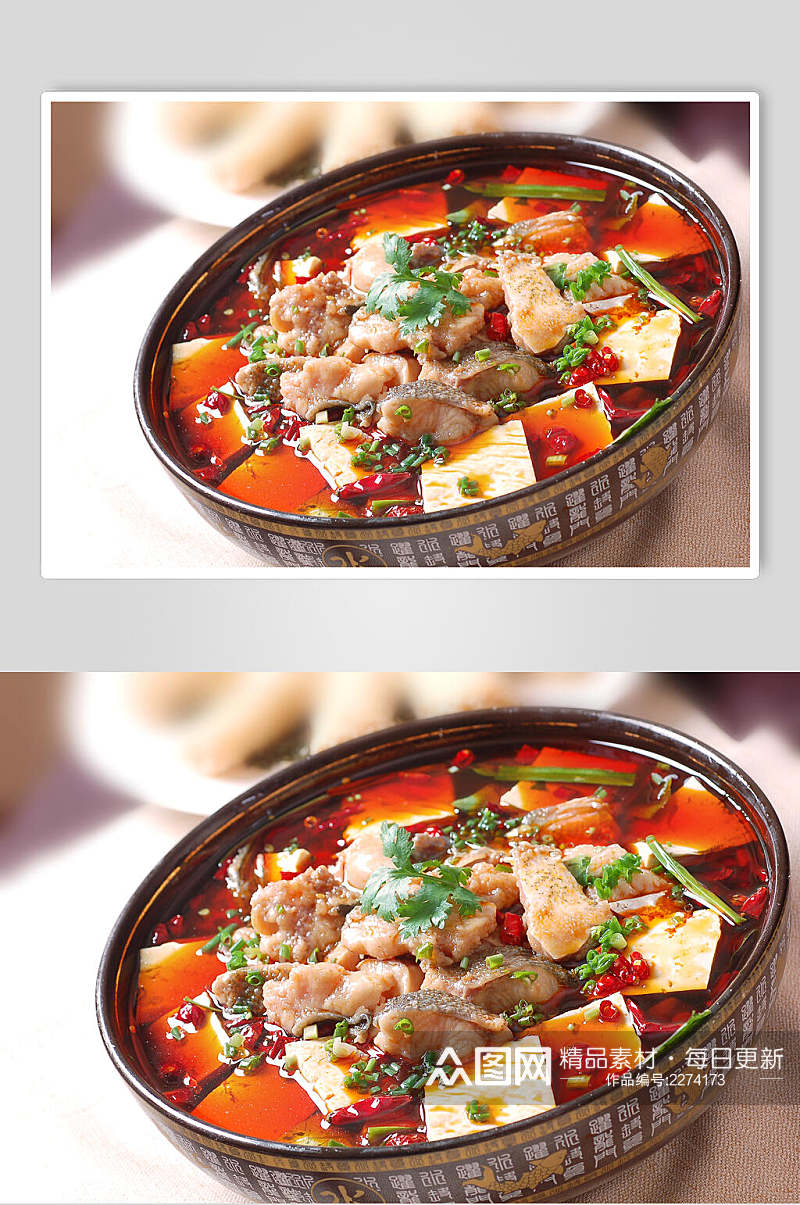 招牌私家豆腐鱼食品图片素材