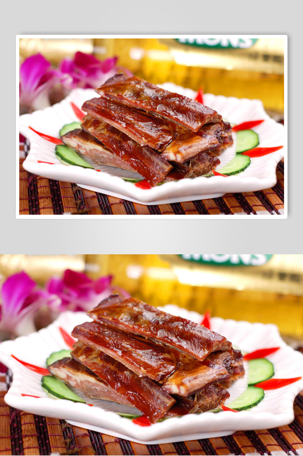 干妈香排美食图片素材