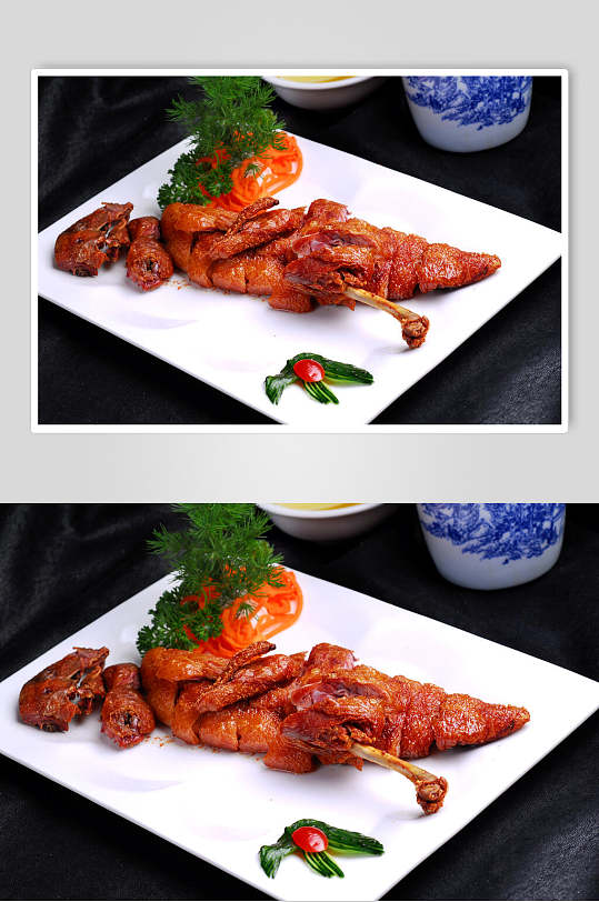 时尚川菜烟波闻香鸭美食摄影图片
