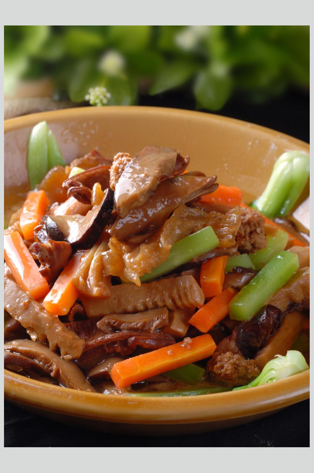 热菜生烧什锦美食图片素材
