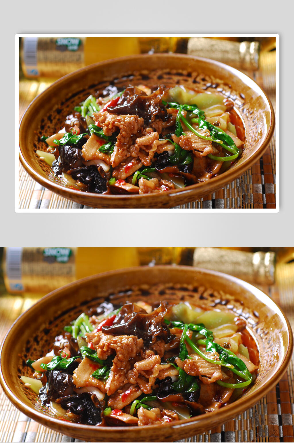 小木耳滑肉食品图片素材
