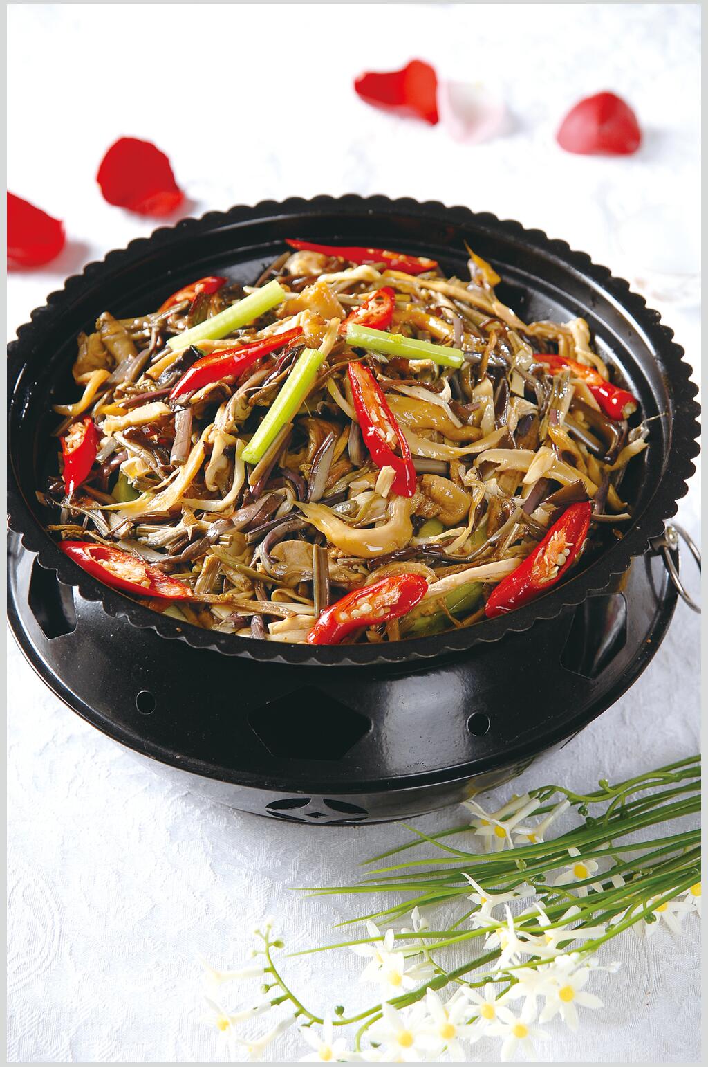 干锅什锦菜餐饮摄影图片素材