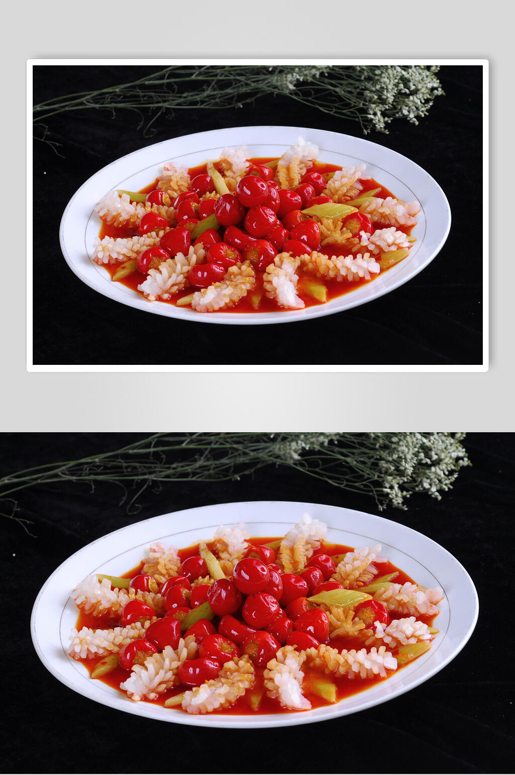 泡椒墨鱼花食物高清图片素材