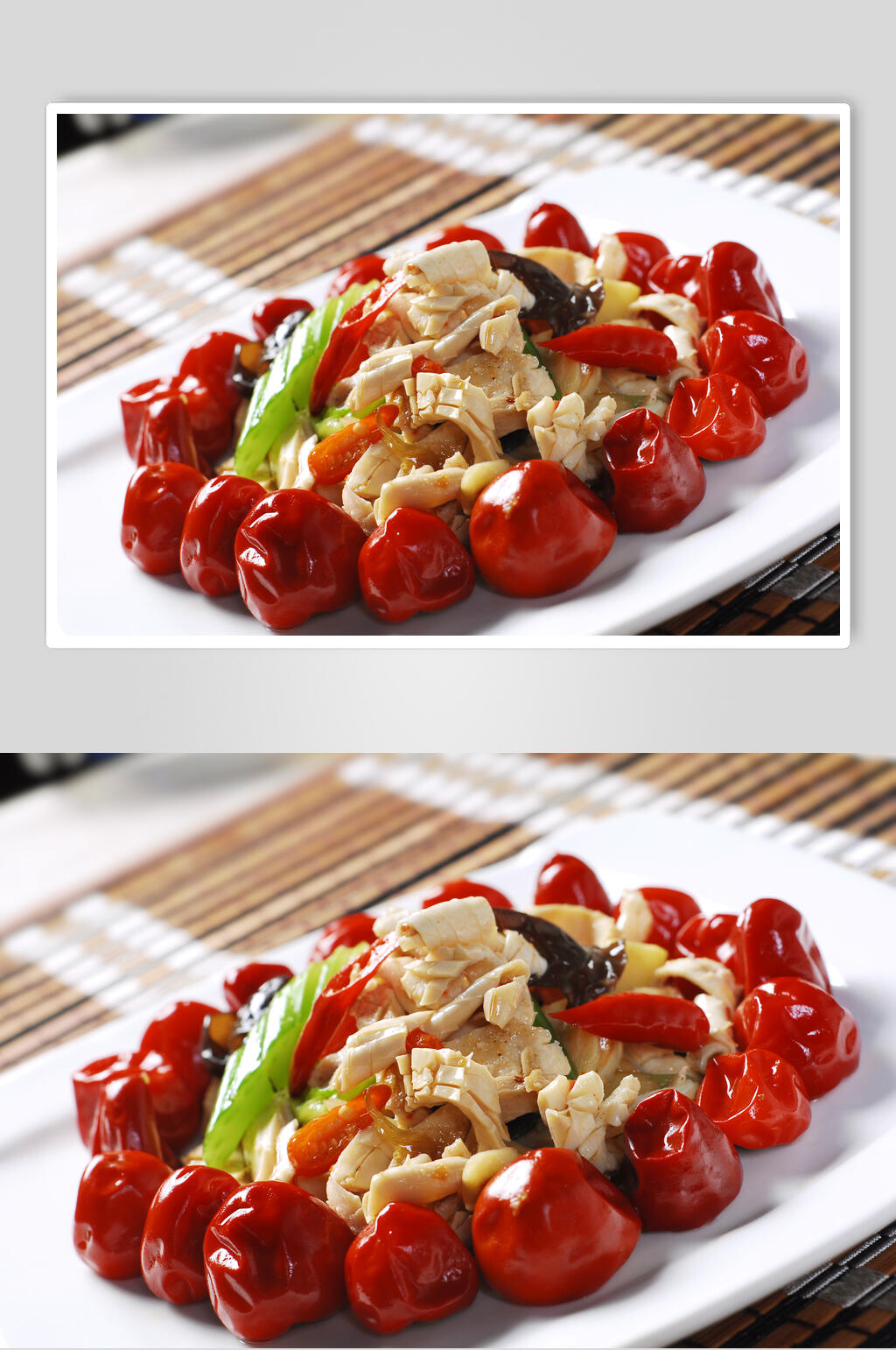 特色菜泡椒鲜黄喉美食图片素材