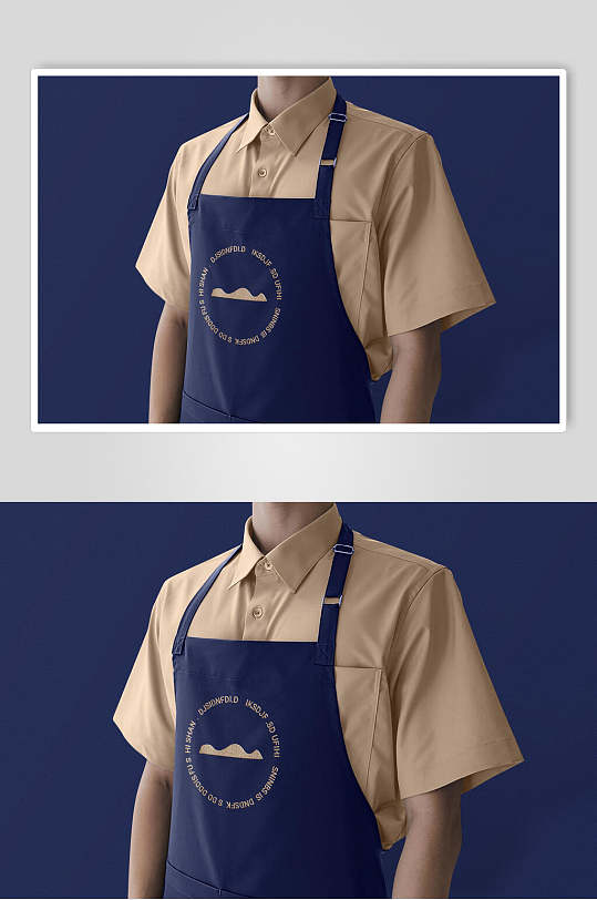 高档极简男士围裙样机