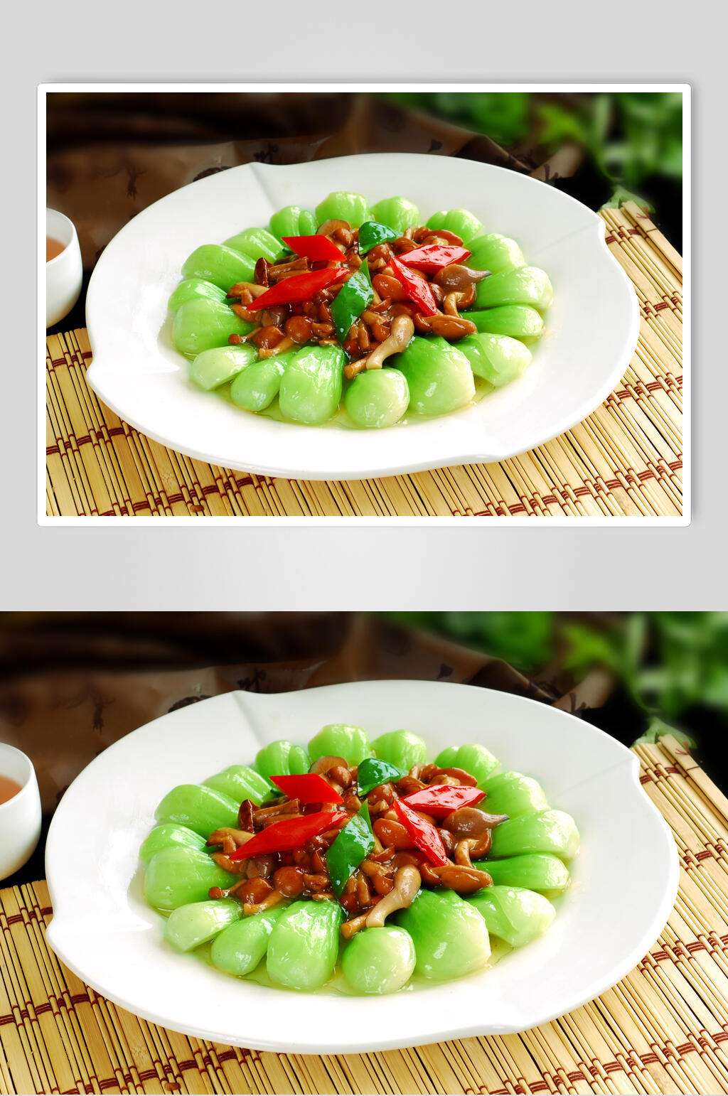 菜胆野菌美食图片素材