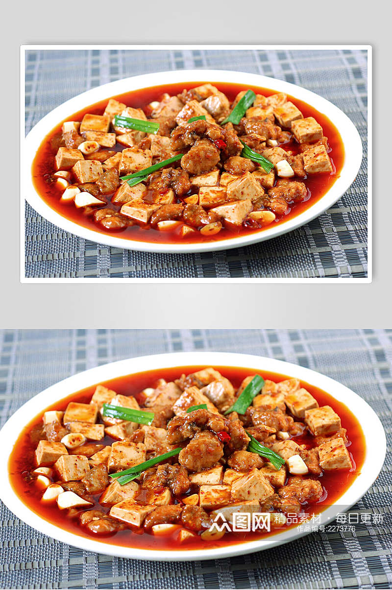 老豆腐烧鲢鱼食物高清图片素材