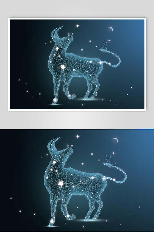 牛线条科技素材