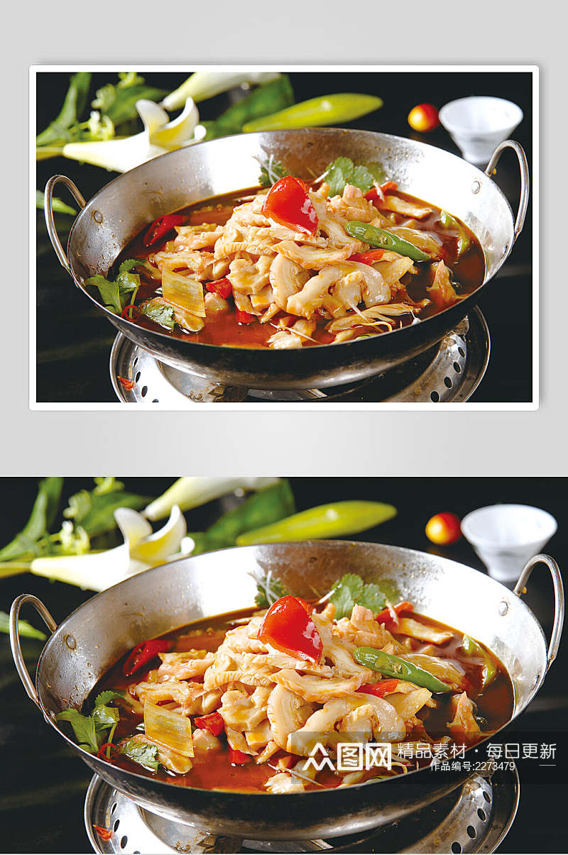 干锅蛔鱼肚餐饮食物图片素材