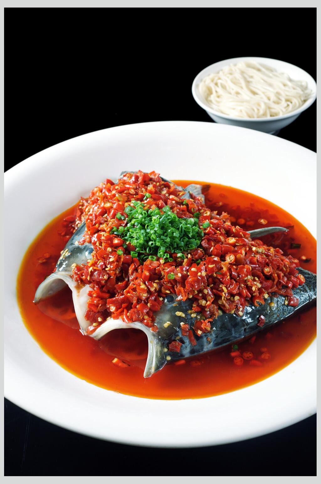 美味湘菜剁椒大鱼头食品图片素材