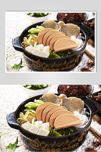 新鲜美味砂锅米线餐饮食物图片