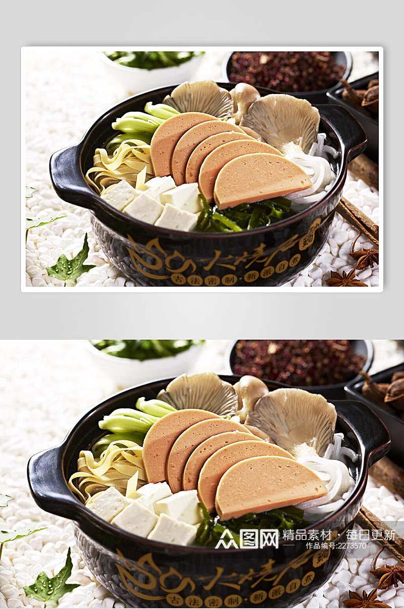 新鲜美味砂锅米线餐饮食物图片素材