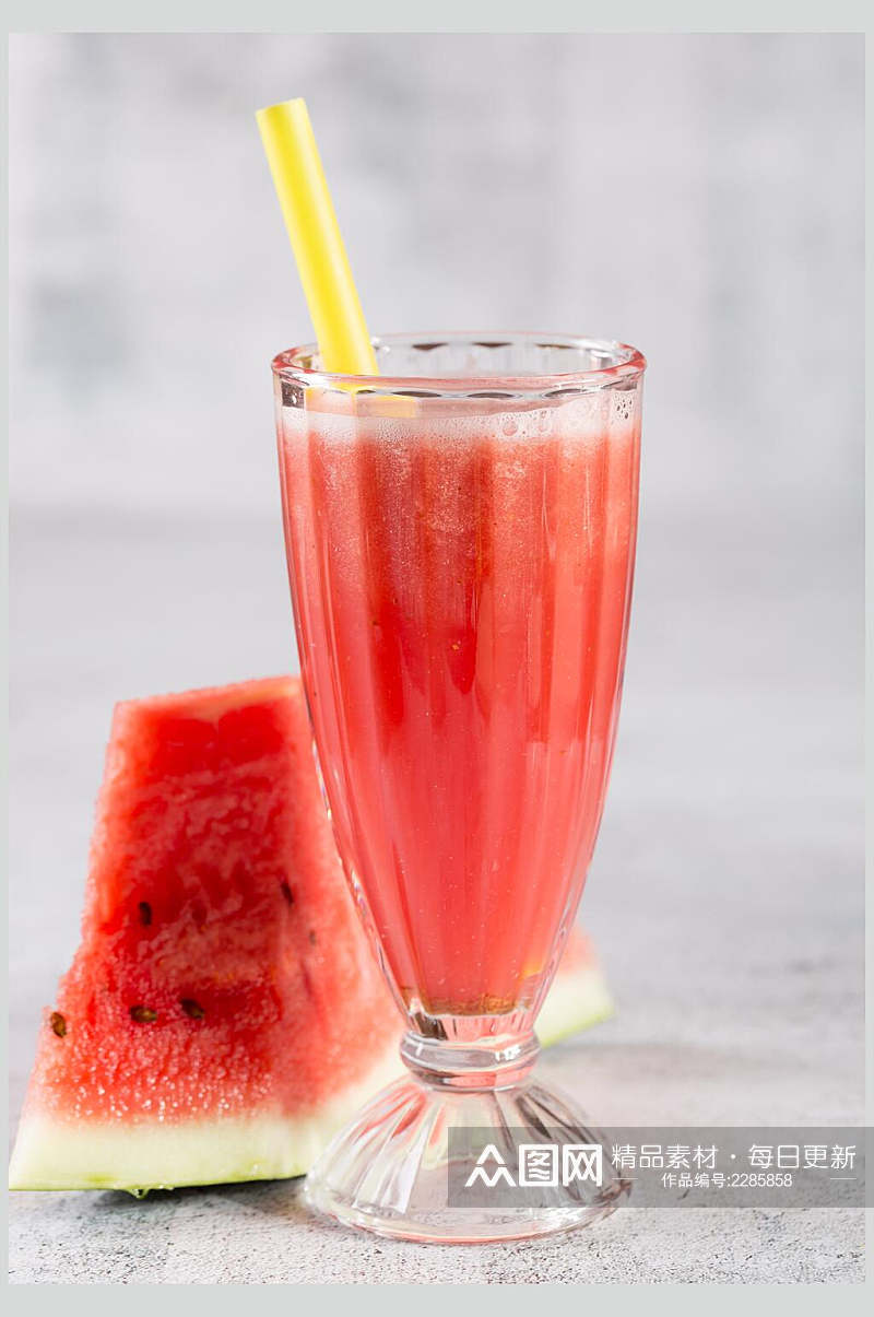 西瓜清凉果汁饮品拍摄图高清图片素材