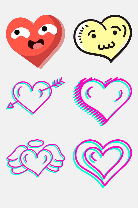 抖音心图片-抖音心素材下载-众图网