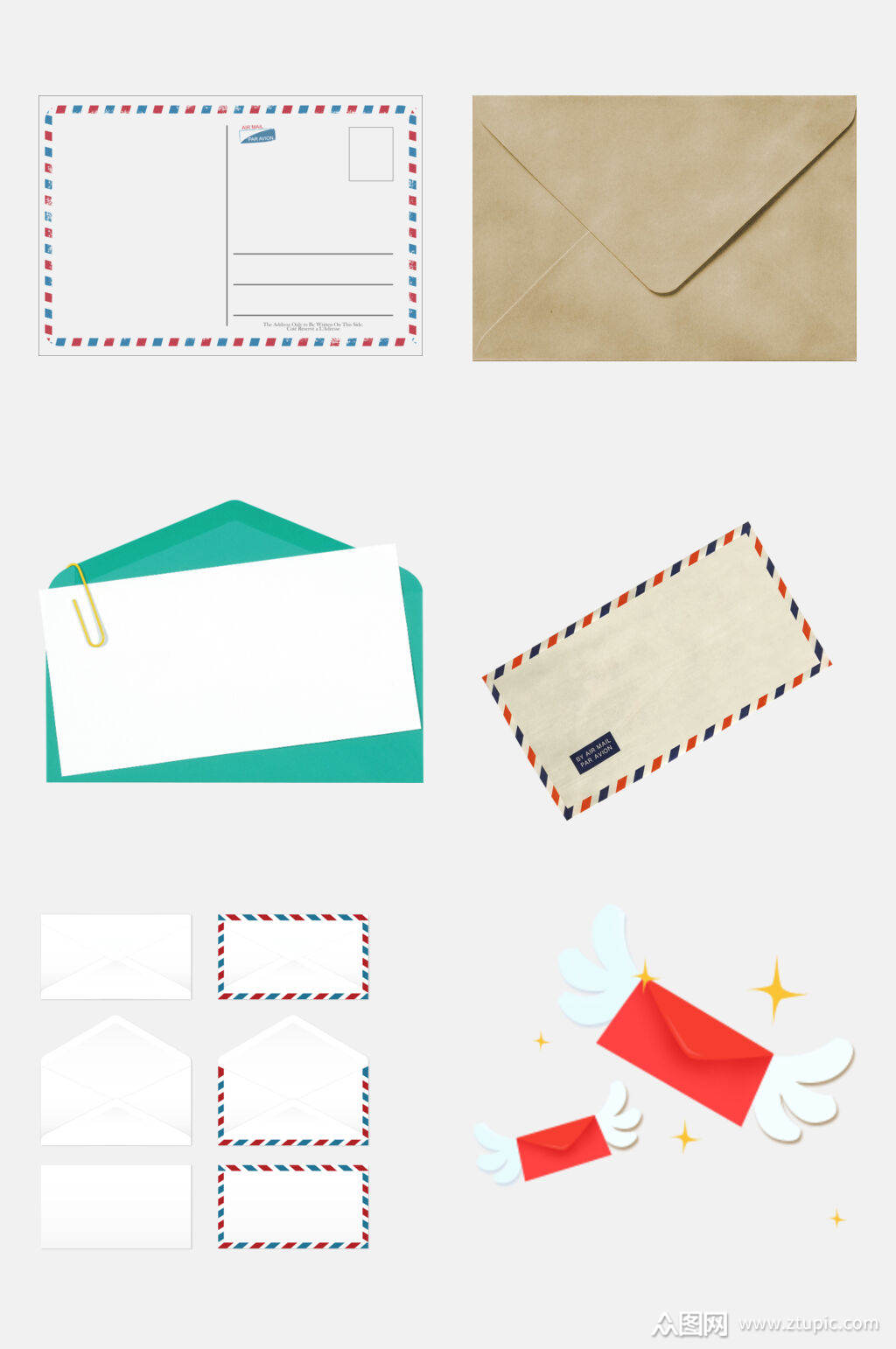清新大气手绘信封信息素材模板下载-编号2430016-众图网