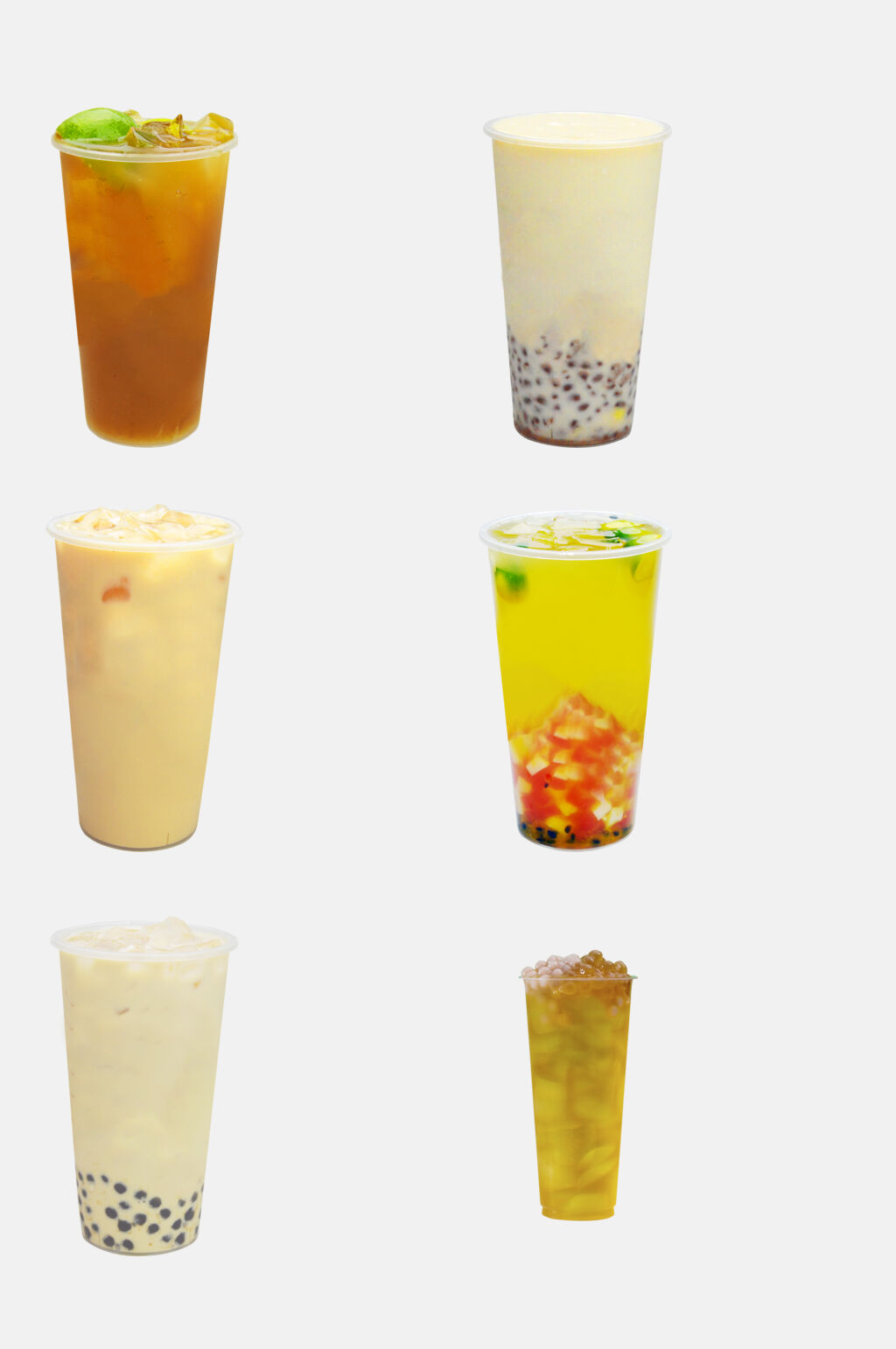 清新烧仙草水果茶夏日饮品免抠图素材素材
