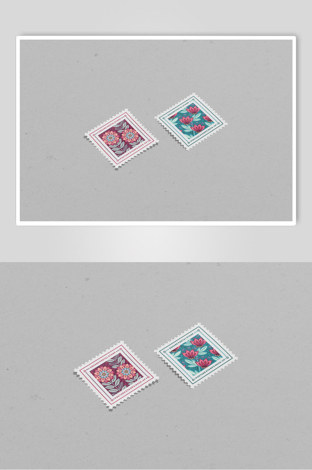 花邮票贴图素材