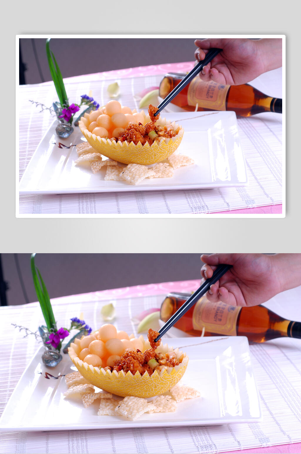 宫保鲜鲍食物高清图片素材